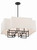 Minka-Lavery Upham Estates Eight Light Pendant in Coal W/Polished Nickel Highlig - 2957-572