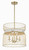 Minka-Lavery Park Slope Four Light Pendant in Nouveau Gold - 3394-754