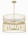 Minka-Lavery Park Slope Six Light Pendant in Nouveau Gold - 3396-754
