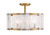 Minka-Lavery Veil Four Light Semi Flush Mount in Legacy Brass - 3635-732