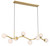 Minka-Lavery Curven Eight Light Island Pendant in Legacy Brass - 3747-732