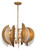 Minka-Lavery Saint Martin Eight Light Chandelier in Ashen Gold - 3464-788