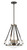 Minka-Lavery Eden Valley Four Light Pendant/Semi Flush Mount in Smoked Iron W/Aged Gold - 3904-107