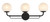 Minka-Lavery Whitehall Three Light Vanity in Dark Matte Black - 3793-899
