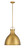 Minka-Lavery Lynk One Light Pendant in Legacy Brass - 3932-732