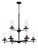 Minka-Lavery Haisley Nine Light Chandelier in Coal - 4099-66A