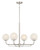 Minka-Lavery Whitehall Four Light Chandelier in Brushed Nickel - 3797-84