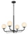 Minka-Lavery Whitehall Four Light Chandelier in Dark Matte Black - 3797-899