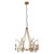 Minka-Lavery Into Focus Six Light Chandelier in Artisan Brass - 3816-863