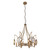 Minka-Lavery Into Focus Six Light Chandelier in Artisan Brass - 3816-863