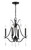 Minka-Lavery Laurel Estate Four Light Chandelier in Coal - 4444-66A