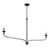 Minka-Lavery Velena Two Light Chandelier in Dark Matte Black - 3825-899