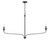 Minka-Lavery Velena Two Light Chandelier in Dark Matte Black - 3825-899