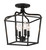 Minka-Lavery Laurel Estate Four Light Foyer/Semi Flush in Coal - 4445-66A