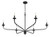 Minka-Lavery Velena Six Light Chandelier in Dark Matte Black - 3826-899