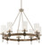 Minka-Lavery Bridlewood Eight Light Chandelier in Stone Grey W/Brushed Nickel - 4638-106
