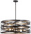 Minka-Lavery Vortic Flow Eight Light Pendant in Dark Bronze W/Mosaic Gold Inte - 4677-111