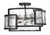 Minka-Lavery Bella Collina Three Light Semi Flush Mount in Coal - 5265-66A