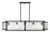 Minka-Lavery Bella Collina Five Light Island Pendant in Coal - 5268-66A