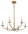 Minka-Lavery Atella Six Light Chandelier in Ashen Gold - 5286-788
