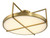 Minka-Lavery Boada LED Semi Flush Mount in Soft Brass - 5617-695-L