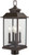 Minka-Lavery Miner'S Loft Four Light Post Mount in Oil Rubbed Bronze W/ Gold High - 72596-143C