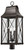 Minka-Lavery De Luz Four Light Outdoor Post Mount in Oil Rubbed Bronze W/ Gold High - 73296-143C