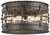 Minka-Lavery Mallorca Three Light Flush Mount in Spanish Iron - 8889-A39