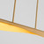 Oxygen Pivot LED Chandelier in Aged Brass - 3-408-40