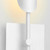 Oxygen Pivot LED Wall Sconce in White W/ Aged Brass - 3-405-640