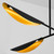 Oxygen Pivot LED Chandelier in Black W/ Aged Brass - 3-407-1540