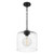 Quoizel Abner One Light Mini Pendant in Matte Black - ABR1512MBK