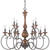Quoizel Auburn 12 Light Chandelier in Rustic Black - ABN5012RK