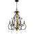 Quoizel Althea Five Light Chandelier in Matte Black - AEA5026MBK