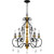 Quoizel Althea Five Light Chandelier in Matte Black - AEA5026MBK