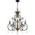 Quoizel Althea Five Light Chandelier in Matte Black - AEA5026MBK