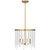 Quoizel Apelle Four Light Pendant in Aged Brass - APE2816AB