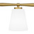 Quoizel Brindley Three Light Bath in Aged Brass - BID8623AB