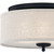 Quoizel Blanche Three Light Flush Mount in Matte Black - BLA1616MBK