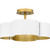 Quoizel Balsam Four Light Semi-Flush Mount in Matte White - BSM1714W