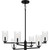 Quoizel Cunningham Six Light Chandelier in Matte Black - CUN5026MBK Quoizel Cunningham Six Light Chandelier in Matte Black - CUN5026MBK