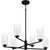 Quoizel Cunningham Six Light Chandelier in Matte Black - CUN5026MBK Quoizel Cunningham Six Light Chandelier in Matte Black - CUN5026MBK