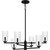 Quoizel Cunningham Six Light Chandelier in Matte Black - CUN5026MBK Quoizel Cunningham Six Light Chandelier in Matte Black - CUN5026MBK