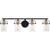Quoizel Emerson Four Light Bath in Matte Black - EMR8604MBK
