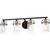 Quoizel Emerson Four Light Bath in Matte Black - EMR8604MBK