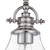 Quoizel Grant One Light Semiflush Mount in Brushed Nickel - GRTS1708BN