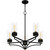 Quoizel Hillside Five Light Chandelier in Matte Black - HLS5026MBK