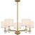 Quoizel Kimberly Five Light Chandelier in Brushed Weathered Brass - KMB5030BWS