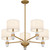 Quoizel Kimberly Five Light Chandelier in Brushed Weathered Brass - KMB5030BWS