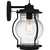 Quoizel Luther One Light Outdoor Wall Mount in Earth Black - LHR8407EK